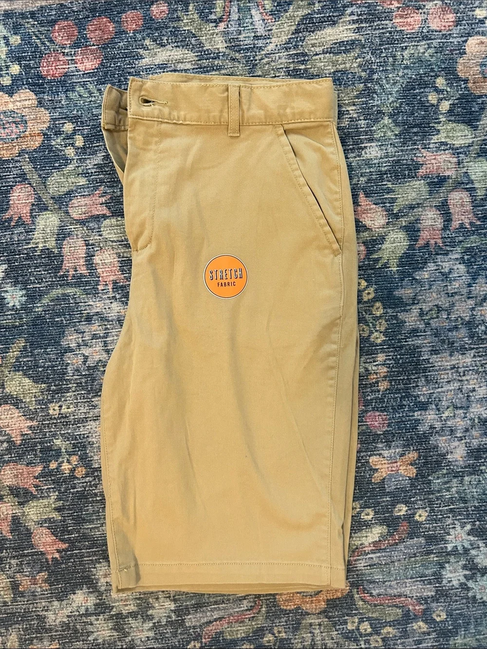 The Children's Place Tan Stretch Chino Shorts size 16 husky- adjustable waist
